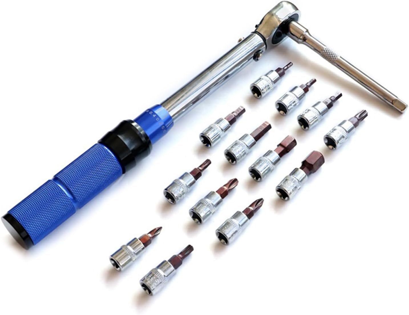 15PCS Torque Wrench Set – 1/4 Socket & Spanner Kit for Bike Repairs - Image 6