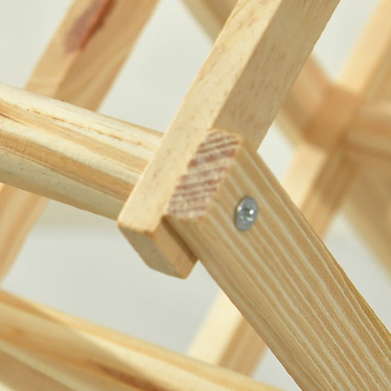 10-Bottle Folding Wooden Wine Rack – Compact Wine Storage Display - Image 11